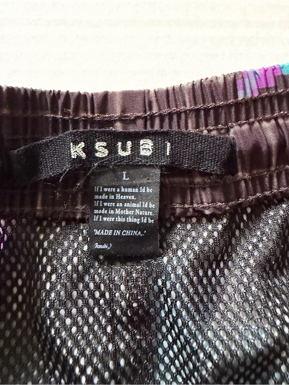 Ksubi Swim Trunks Mens Brown Pixelated Floral 5